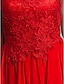 cheap Evening Dresses-Sheath / Column Elegant Dress Wedding Guest Cocktail Party Asymmetrical Sleeveless Halter Neck Chiffon Backless with Appliques 2023