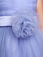 cheap Flower Girl Dresses-Princess Knee Length Flower Girl Dress Wedding Party Cute Prom Dress Satin with Bow(s) Fit 3-16 Years