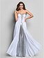 cheap Special Occasion Dresses-Sheath / Column Sweetheart Neckline Floor Length Chiffon / Sequined Dress with Beading / Sequin / Ruched by TS Couture®