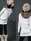 cheap Women&#039;s Hoodies &amp; Sweatshirts-Women&#039;s Cotton Long Solid Colored White / Fall