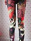 voordelige Leggings-Dames Sportief Legging - Bloemen Letter, Print Medium Taille