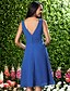 cheap Bridesmaid Dresses-A-Line Bridesmaid Dress V Neck Sleeveless Sexy Knee Length Chiffon with Ruched / Draping 2022