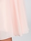 levne Šaty pro slavnostní příležitosti-A-Line Fit &amp; Flare Cute Dress Homecoming Cocktail Party Knee Length Sleeveless Sweetheart Chiffon with Pleats 2024