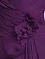baratos Vestidos para as Mães dos Noivos-Tubinho Vestido Para Mãe dos Noivos Embrulho incluido Decote Princesa Longo Chiffon Renda Manga Longa com Renda Cruzado Franzido 2023