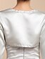 cheap Wraps &amp; Shawls-Coats / Jackets Satin Wedding / Party Evening / Casual Wedding  Wraps With Beading / Sequin