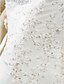 billige Brudekjoler-Havfrue Stropløs Gulvlang Chiffon / Organza Made-To-Measure Brudekjoler med Perlearbejde / Applikeret broderi / Sidedrapering ved LAN TING BRIDE®