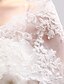 voordelige Bolero &amp; Sjaal-Long Sleeve Shrugs Lace Wedding / Party Evening Wedding  Wraps With Lace / Ruffles