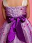 お買い得  子供用ドレス-プリンセス 膝丈 フラワーガールドレス ウェディングパーティー かわいいウエディング ドレス ポリエステル ととも​​に フィット 3-16 歳