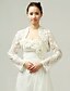 cheap Wraps &amp; Shawls-Wedding  Wraps Coats/Jackets Half-Sleeve Lace Ivory Party/Evening / Office &amp; Career