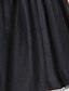 tanie Sukienki na specjalne okazje-Balowa Dekolt w kształcie Y Krótka / Mini Tiul / Rozciągliwa satyna Sukienka z Plisy przez TS Couture®