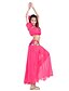 cheap Belly Dancewear-Belly Dance Top Coin Beading Split Front Women&#039;s Training Performance 7.87inch(20cm) Chiffon