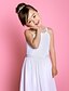 Χαμηλού Κόστους Κατάστημα νυφικών-Γραμμή Α Μακρύ Φόρεμα για Κοριτσάκι Λουλουδιών Γάμου Χαριτωμένο φόρεμα χορού Σιφόν με Ζώνη / Κορδέλα Κατάλληλο 3-16 ετών