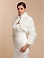 cheap Wraps &amp; Shawls-Long Sleeve Coats / Jackets Faux Fur Wedding / Party Evening / Casual Wedding  Wraps / Fur Wraps With