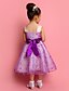 preiswerte Kleider für die Blumenmädchen-Prinzessin Knie-Länge Blumenmädchenkleid Hochzeitsfeier Süßes Ballkleid Polyester mit Fit 3-16 Jahre