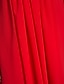 זול שמלות שושבינה-גזרת A צווארון V א-סימטרי שיפון שמלה לשושבינה  עם נצנצים / פרטים מקריסטל / בד בהצלבה על ידי LAN TING BRIDE®