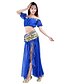 cheap Belly Dancewear-Belly Dance Top Coin Beading Split Front Women&#039;s Training Performance 7.87inch(20cm) Chiffon