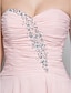 Χαμηλού Κόστους Φορέματα ειδικών περιστάσεων-Ίσια Γραμμή Ανοικτή Πλάτη Φόρεμα Χοροεσπερίδα Επίσημο Βραδινό Μακρύ Αμάνικο Καρδιά Σιφόν με Πιασίματα Χάντρες Με Άνοιγμα Μπροστά 2024