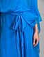 cheap Evening Dresses-Sheath / Column Elegant Dress Formal Evening Floor Length Sleeveless Spaghetti Strap Chiffon with Sash / Ribbon Sequin 2022