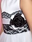 Χαμηλού Κόστους Λουλουδάτα φορέματα για κορίτσια-Γραμμή Α / Πριγκίπισσα Μακρύ Φόρεμα για Κοριτσάκι Λουλουδιών - Σατέν / Τούλι Αμάνικο Με Κόσμημα με Δαντέλα / Ζώνη / Κορδέλα / Λουλούδι με LAN TING BRIDE®