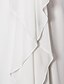 preiswerte Hochzeitskleider-Eng anliegend Hochzeitskleider Schatz Ausschnitt Boden-Länge Chiffon Spaghettiträger Einfach Glanz &amp; Glamour mit Perlenstickerei Seiten-drapiert 2021
