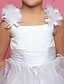 baratos Vestidos para Menina das Flores de Casamento-Princesa Longo Vestido para Meninas das Flores Lindo Vestido de Baile Cetim com Faixa / Fita Ajuste 3-16 anos