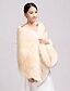 cheap Wraps &amp; Shawls-Shawls Faux Fur Party Evening / Casual Wedding  Wraps / Fur Wraps With Smooth / Fur