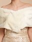 cheap Wraps &amp; Shawls-Sleeveless Shrugs Faux Fur Wedding / Party Evening / Casual Wedding  Wraps / Fur Wraps With