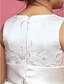 billige Blomsterpigekjoler-A-linje / Prinsesse Gulvlang Blomsterpigekjole - Blondelukning Uden ærmer Høj halset med Bælte / bånd ved LAN TING BRIDE®