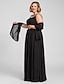 cheap Evening Dresses-Sheath / Column Minimalist Dress Prom Floor Length Sleeveless Jewel Neck Chiffon with Criss Cross Beading 2023
