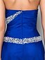cheap Special Occasion Dresses-Sheath / Column Open Back Dress Prom Formal Evening Floor Length Sleeveless Sweetheart Chiffon with Criss Cross Ruched Crystals 2024