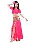 cheap Belly Dancewear-Belly Dance Top Coin Beading Split Front Women&#039;s Training Performance 7.87inch(20cm) Chiffon