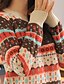 Недорогие Женские блузы-Hys Женская геометрический узор свитер