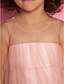cheap Flower Girl Dresses-Sheath / Column Tea Length Flower Girl Dress - Tulle Sleeveless Jewel Neck with Ruffles / Pleats by LAN TING BRIDE®