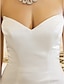 זול חנות החתונות-בתולת ים \ חצוצרה שמלות חתונה לב (סוויטהארט) שובל קורט סאטן סטרפלס פשוט סקסית מידות גדולות עם 2022
