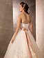 cheap Wedding Dresses-Wedding Dresses Sweep / Brush Train Sheath / Column Sleeveless Sweetheart Tulle With 2023 Spring Bridal Gowns