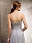 cheap Bridesmaid Dresses-Sheath / Column Sweetheart Neckline Floor Length Chiffon Bridesmaid Dress with Draping / Criss Cross / Ruched by LAN TING BRIDE®
