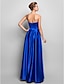 cheap Evening Dresses-A-Line Elegant Dress Prom Formal Evening Floor Length Sleeveless Strapless Satin with Pleats 2023