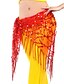 cheap Dance Accessories-Belly Dance Hip Scarves Women&#039;s Training Chinlon Sequin / Tassel Hip Scarf