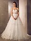 cheap Wedding Dresses-Wedding Dresses Sweep / Brush Train Sheath / Column Sleeveless Sweetheart Tulle With 2023 Spring Bridal Gowns