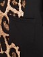 cheap Women&#039;s Tops-T-shirt Leopard Long Sleeve Tops Black / Maxi