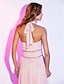 cheap Cocktail Dresses-A-Line High Low Dress Homecoming Cocktail Party Asymmetrical Sleeveless Halter Neck Chiffon Tie Back with Ruched Beading 2023