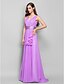 cheap Special Occasion Dresses-Sheath / Column V Neck Floor Length Chiffon / Stretch Satin Prom / Formal Evening Dress with Crystals / Ruched by TS Couture® / Open Back