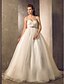 abordables Robes de Mariée-Robe de Soirée Coeur Traîne Tribunal Tulle Robes de mariée sur mesure avec par LAN TING BRIDE® / Traîne détachable