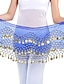 cheap Belly Dancewear-Belly Dance Hip Scarf Coin Sequin Women&#039;s Training Chiffon / Ballroom Gold Coin Belt
