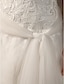 billiga Brudklänningar-Åtsmitande Halterneck Hovsläp Spets / Tyll Bröllopsklänningar tillverkade med Spets / Bälte / band / Knapp av LAN TING BRIDE®