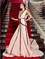 Χαμηλού Κόστους Βραδινά Φορέματα-Γραμμή Α Κομψό Επίσημο Βραδινό Μαύρο γκαλά Φόρεμα Βυθίζοντας το λαιμό Αμάνικο Ουρά Ζορζέτα με Εισαγωγή δαντέλας 2021