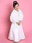 cheap Wraps &amp; Shawls-Kids&#039; Wraps / Fur Wraps Capelets Sleeveless Faux Fur Ivory Wedding / Party/Evening / Casual Fold-over Collar Lace-up Yes