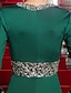 Χαμηλού Κόστους Βραδινά Φορέματα-Ίσια Γραμμή Στυλ Διασήμων Επίσημο Βραδινό Φόρεμα Βυθίζοντας το λαιμό Μακρυμάνικο Ουρά Ζέρσεϊ με Κρυστάλλινη λεπτομέρεια 2022