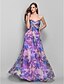 cheap Prom Dresses-Ball Gown Strapless / Sweetheart Neckline Floor Length Chiffon Prom / Formal Evening Dress with Beading / Appliques / Draping by TS Couture® / Pattern / Print
