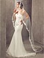 cheap Wedding Veils-One-tier Cathedral Wedding Veil With Applique Edge